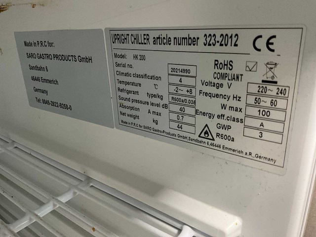 Saro hk200 koelkast - afbeelding 6 van  6