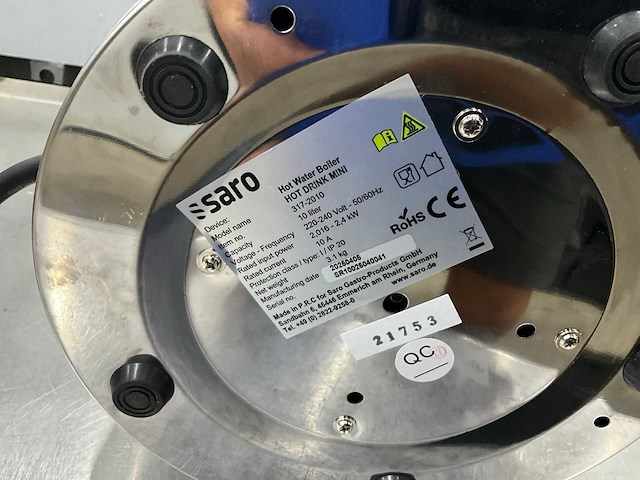 Saro hot drink mini warmwater boiler - afbeelding 6 van  6