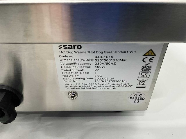 Saro hw 1 worstenwarmer - afbeelding 7 van  7