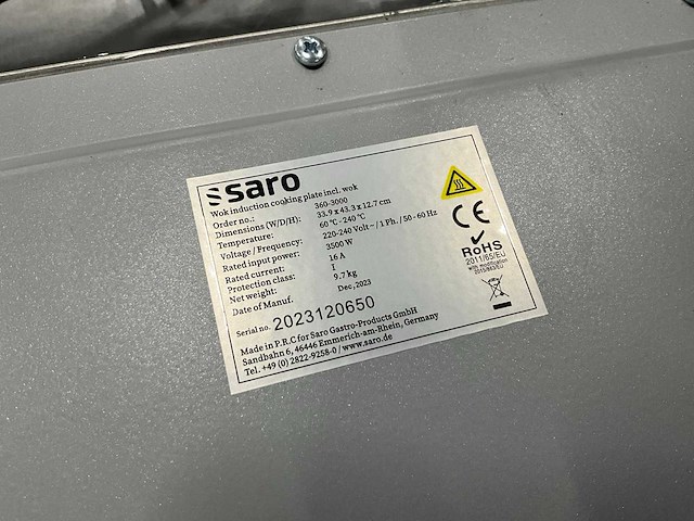 Saro inductie wok - afbeelding 6 van  6