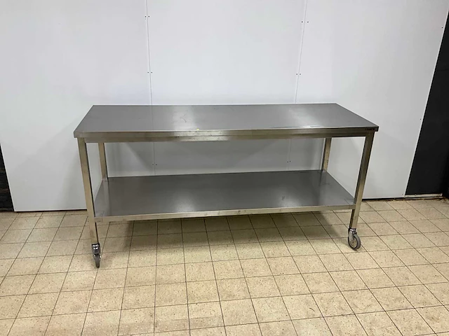 Saro mobiele rvs werktafel - afbeelding 2 van  6