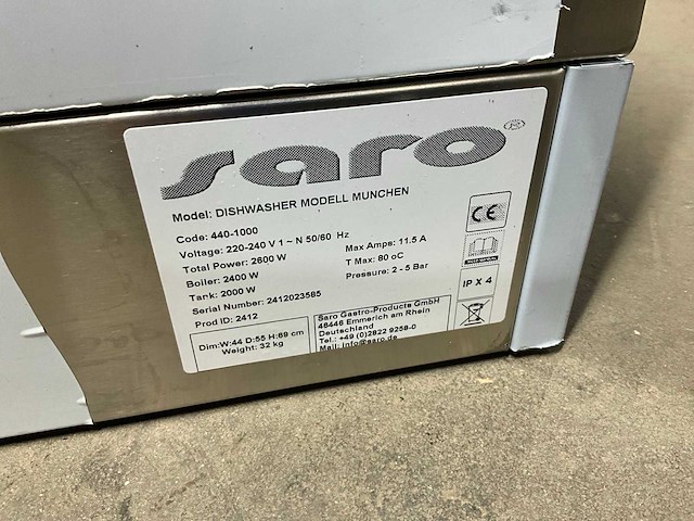Saro münchen glazenspoelmachine - afbeelding 8 van  8