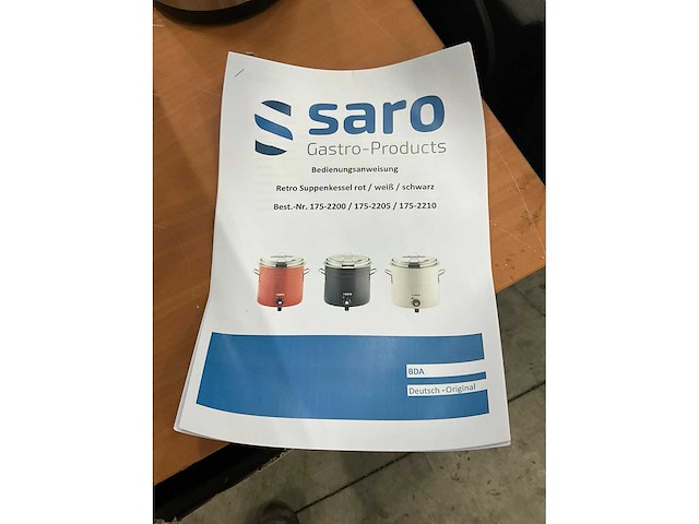 Saro retro rot hot pot - afbeelding 6 van  7