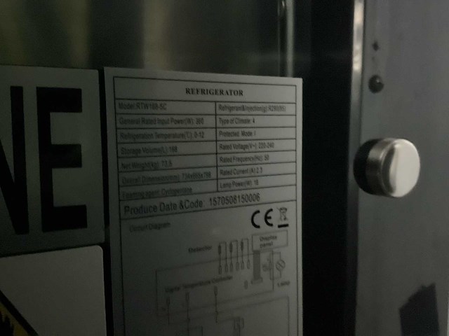 Saro rtw 168-5c koelvitrine - afbeelding 5 van  13
