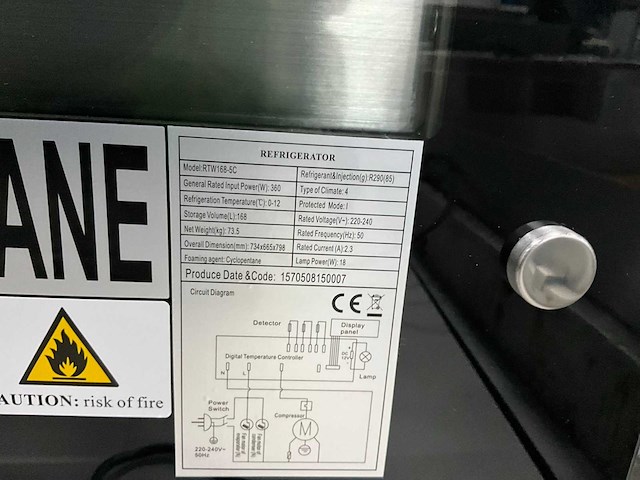 Saro rtw 168-5c koelvitrine - afbeelding 10 van  13