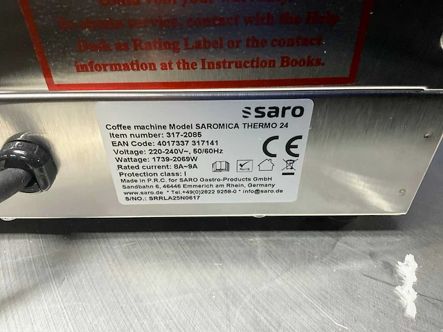 Saro saromica thermo 24 koffiemachine - afbeelding 7 van  7