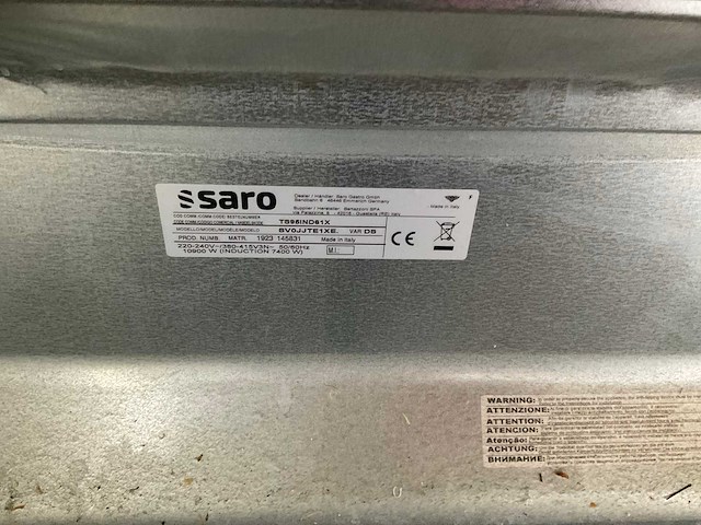 Saro sv0jjte1xe inductie kookplaat/fornuis - afbeelding 3 van  3