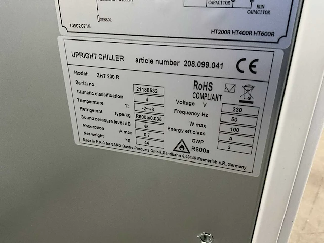 Saro zht 200 r koelkast - afbeelding 8 van  8