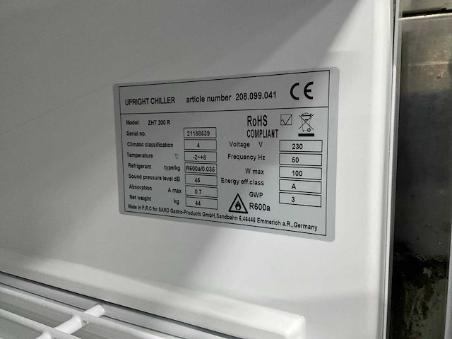 Saro zht 200 r koelkast - afbeelding 6 van  6