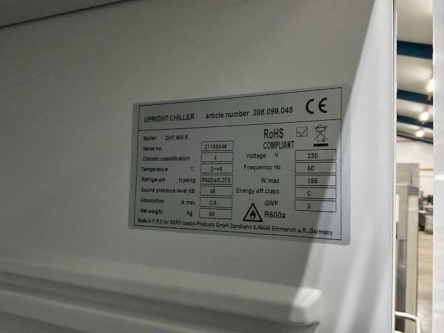 Saro zht 400 r koelkast - afbeelding 6 van  8