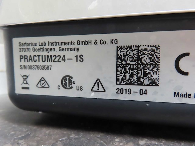 Sartorius - 2019 - practum224-1s - precisieweegschaal - afbeelding 2 van  3