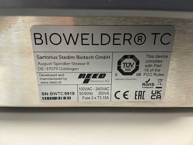Sartorius biolasser tc steriele buislasapparaat - afbeelding 4 van  4