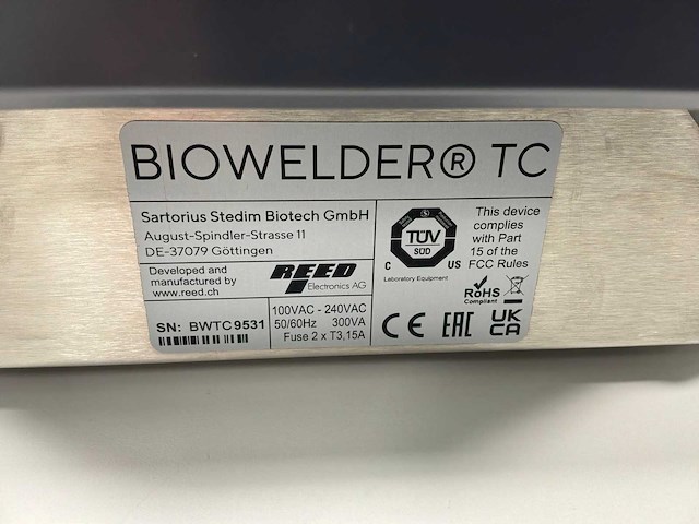 Sartorius biolasser tc steriele buislasapparaat - afbeelding 3 van  3