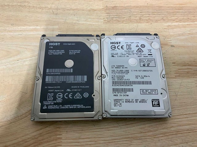 Sata interne hdd 2,5” 1000gb (118x) - afbeelding 2 van  3