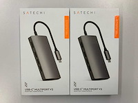 Satechi usb-c multiport v2 adapter (2x) - afbeelding 1 van  2