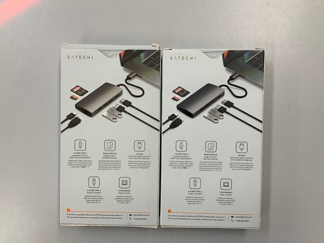 Satechi usb-c multiport v2 adapter (2x) - afbeelding 2 van  2