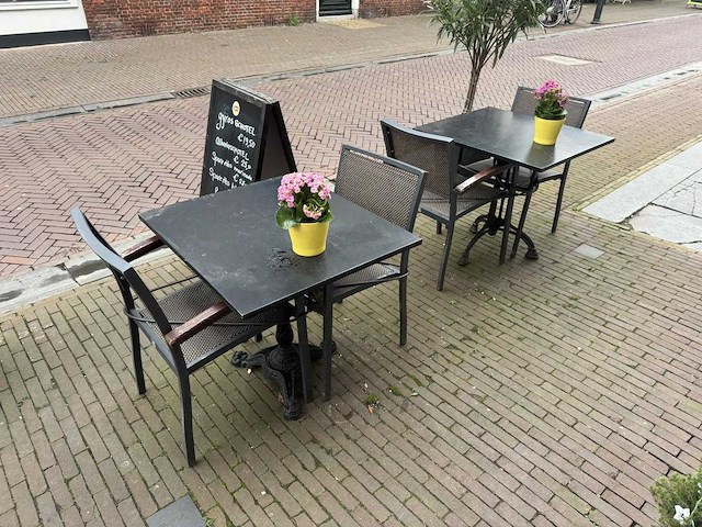 Satelliet - 2 terrastafels met 12 terrasstoelen - afbeelding 1 van  10