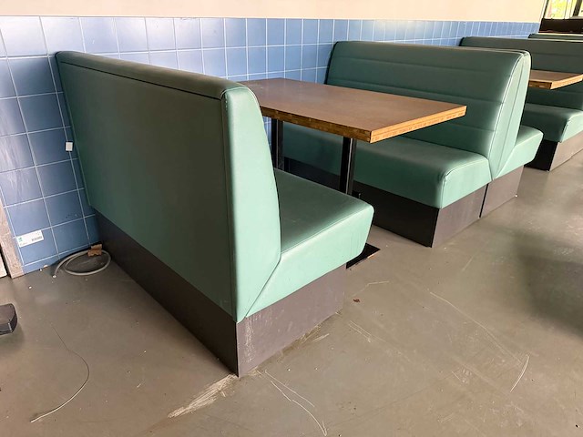Satelliet - 2x restaurantbank met tafel - afbeelding 2 van  12