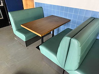 Satelliet - 2x restaurantbank met tafel - afbeelding 6 van  12