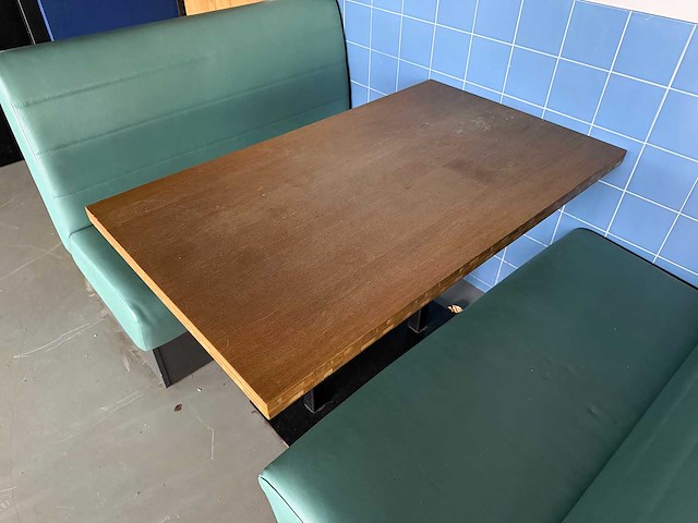 Satelliet - 2x restaurantbank met tafel - afbeelding 8 van  12
