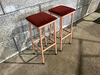 Satelliet - barkruk met gestoffeerde zitting (8x) - afbeelding 4 van  8