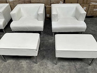 Satelliet - fauteuil met poef (2x) - afbeelding 1 van  4