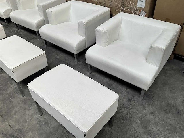 Satelliet - fauteuil met poef (2x) - afbeelding 2 van  4