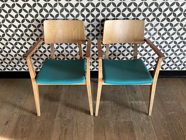 Satelliet - flash ac - restaurantstoel met lederen zitting (20x) - afbeelding 1 van  8