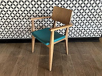 Satelliet - flash ac - restaurantstoel met lederen zitting (20x) - afbeelding 4 van  8