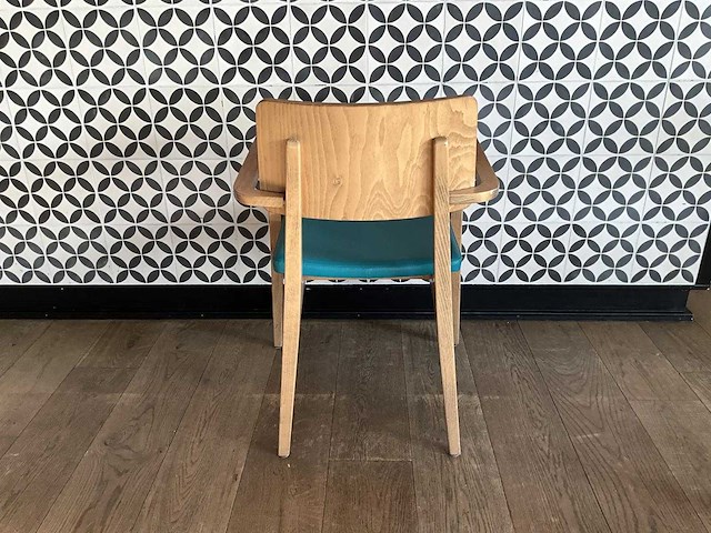 Satelliet - flash ac - restaurantstoel met lederen zitting (20x) - afbeelding 6 van  8