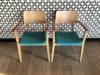 Satelliet - flash ac - restaurantstoel met lederen zitting (2x) - afbeelding 1 van  7