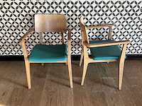 Satelliet - flash ac - restaurantstoel met lederen zitting (2x) - afbeelding 2 van  7