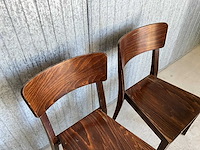 Satelliet - houten caféstoel (6x) - afbeelding 3 van  6