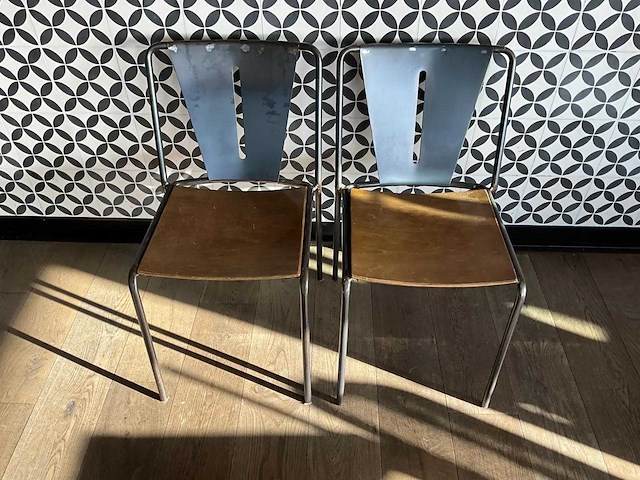 Satelliet - industriële restaurantstoel (12x) - afbeelding 1 van  9