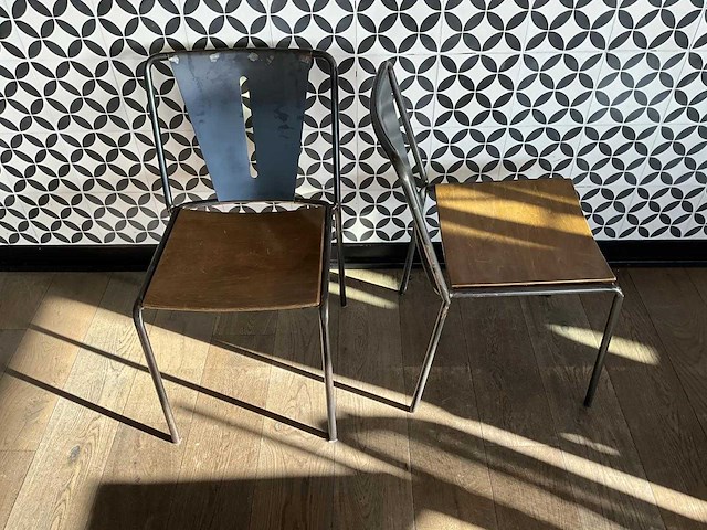 Satelliet - industriële restaurantstoel (12x) - afbeelding 2 van  9