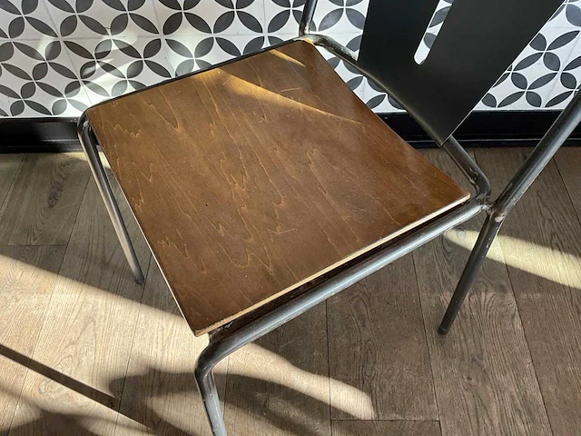 Satelliet - industriële restaurantstoel (5x) - afbeelding 5 van  9