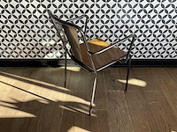 Satelliet - industriële restaurantstoel met armleuningen (10x) - afbeelding 7 van  9