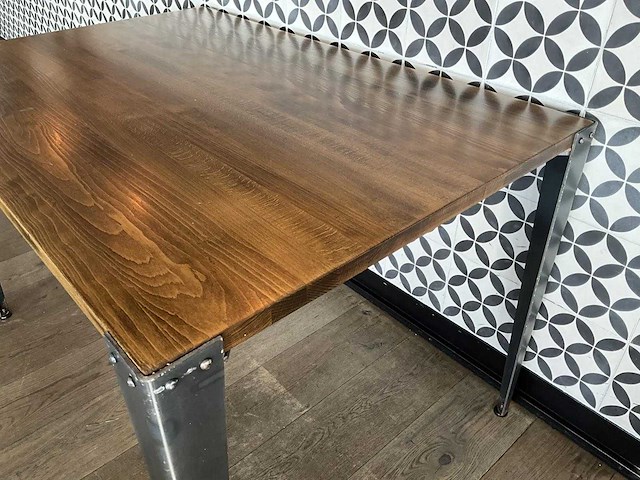 Satelliet - industriële restauranttafel (120x80 cm) (5x) - afbeelding 3 van  7