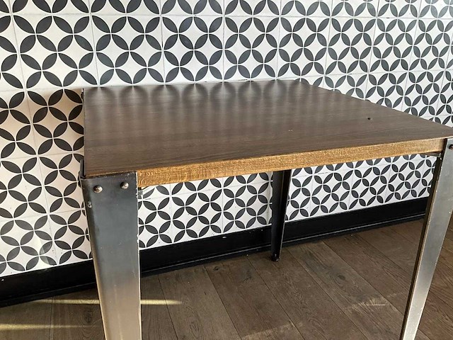 Satelliet - industriële restauranttafel (70x70 cm) (2x) - afbeelding 9 van  11