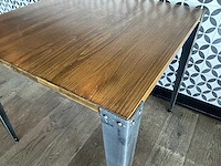 Satelliet - industriële restauranttafel (80x80 cm) (2x) - afbeelding 3 van  7