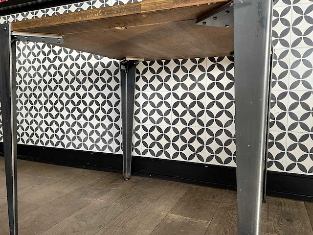 Satelliet - industriële restauranttafel (80x80 cm) (2x) - afbeelding 5 van  7
