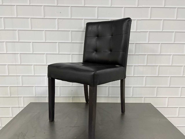 Satelliet - leatherlook restaurantstoel (5x) - afbeelding 1 van  4