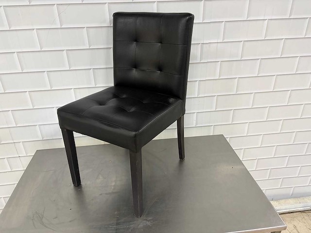 Satelliet - leatherlook restaurantstoel (5x) - afbeelding 2 van  4