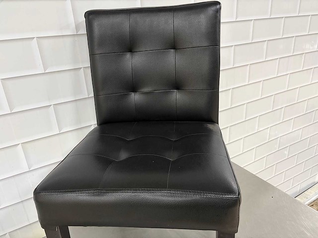 Satelliet - leatherlook restaurantstoel (5x) - afbeelding 3 van  4