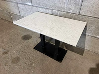 Satelliet - marmeren restauranttafel (120x70x75 cm) (2x)