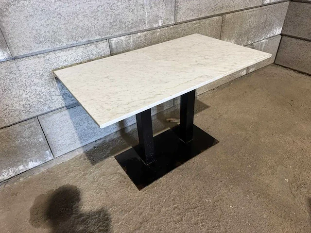 Satelliet - marmeren restauranttafel (120x70x75 cm) (2x) - afbeelding 3 van  5