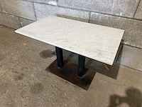 Satelliet - marmeren restauranttafel (70x70x75 cm) (2x)