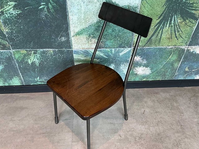 Satelliet - metalen restaurantstoel (4x) - afbeelding 2 van  5