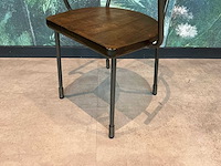 Satelliet - metalen restaurantstoel met armleuning (2x) - afbeelding 3 van  5