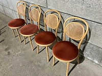 Satelliet - restaurantstoel met gestoffeerde zitting (8x)
